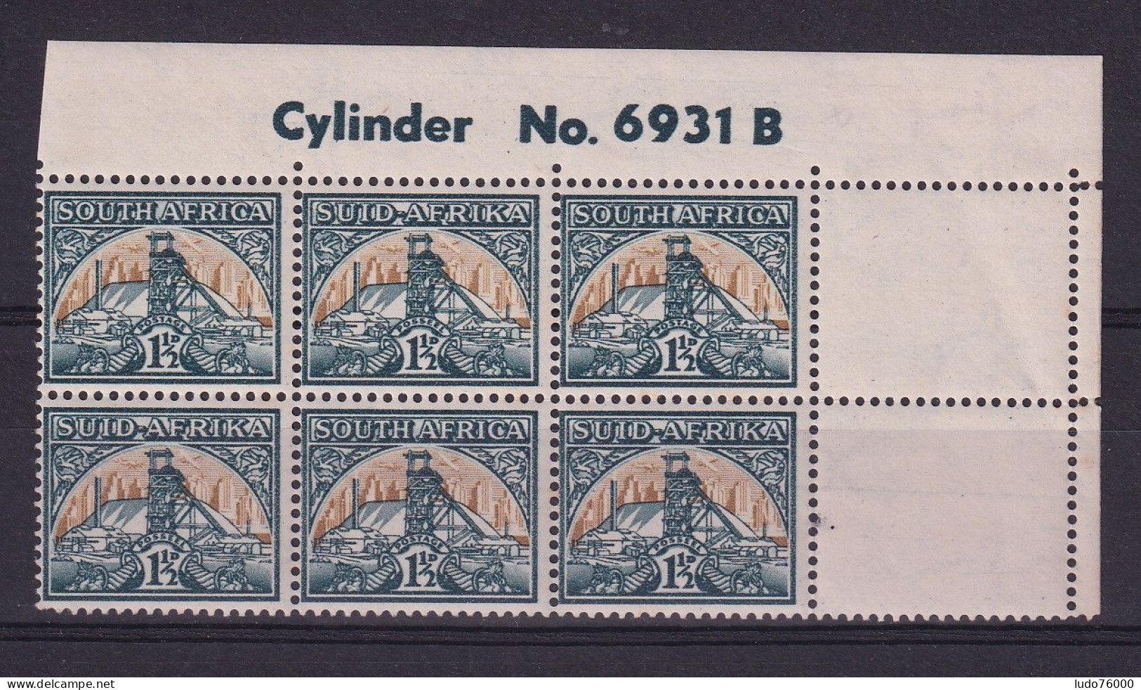 D 783 / AFRIQUE DU SUD / N° 116/117 BLOC DE 6 NEUF** - Unused Stamps