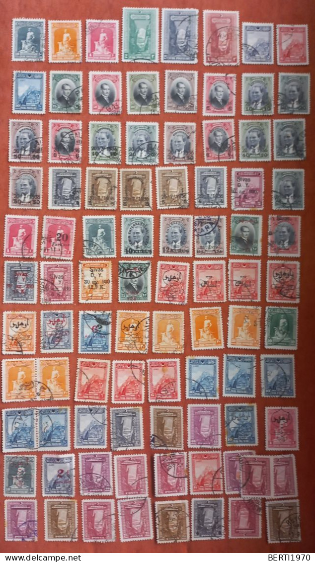 TURQUIA Lote De 89 Sellos Usados - Used Stamps