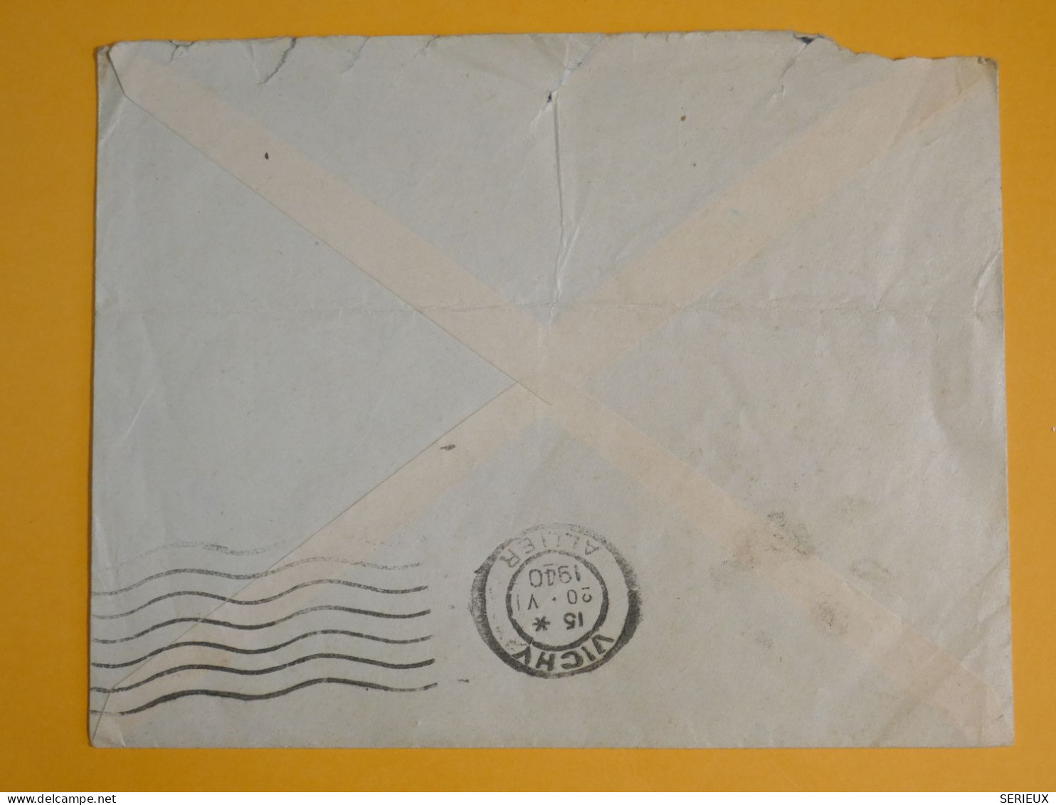 DM6 AOF  GUINEE  BELLE   LETTRE FM   1940 A VICHY FRANCE ++PAIRE N°164  + AFF.   INTERESSANT+ + - Lettres & Documents