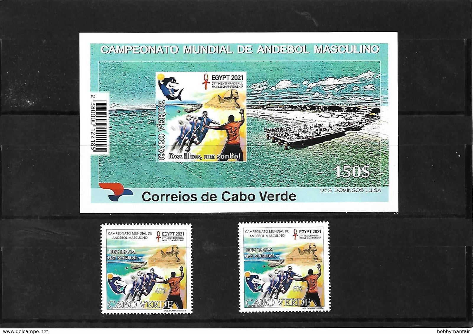 CABO VERDE, 2021 ,EGYPT, HANDBALL, 2v.+M/S, MNH** NEW!! - Pallamano