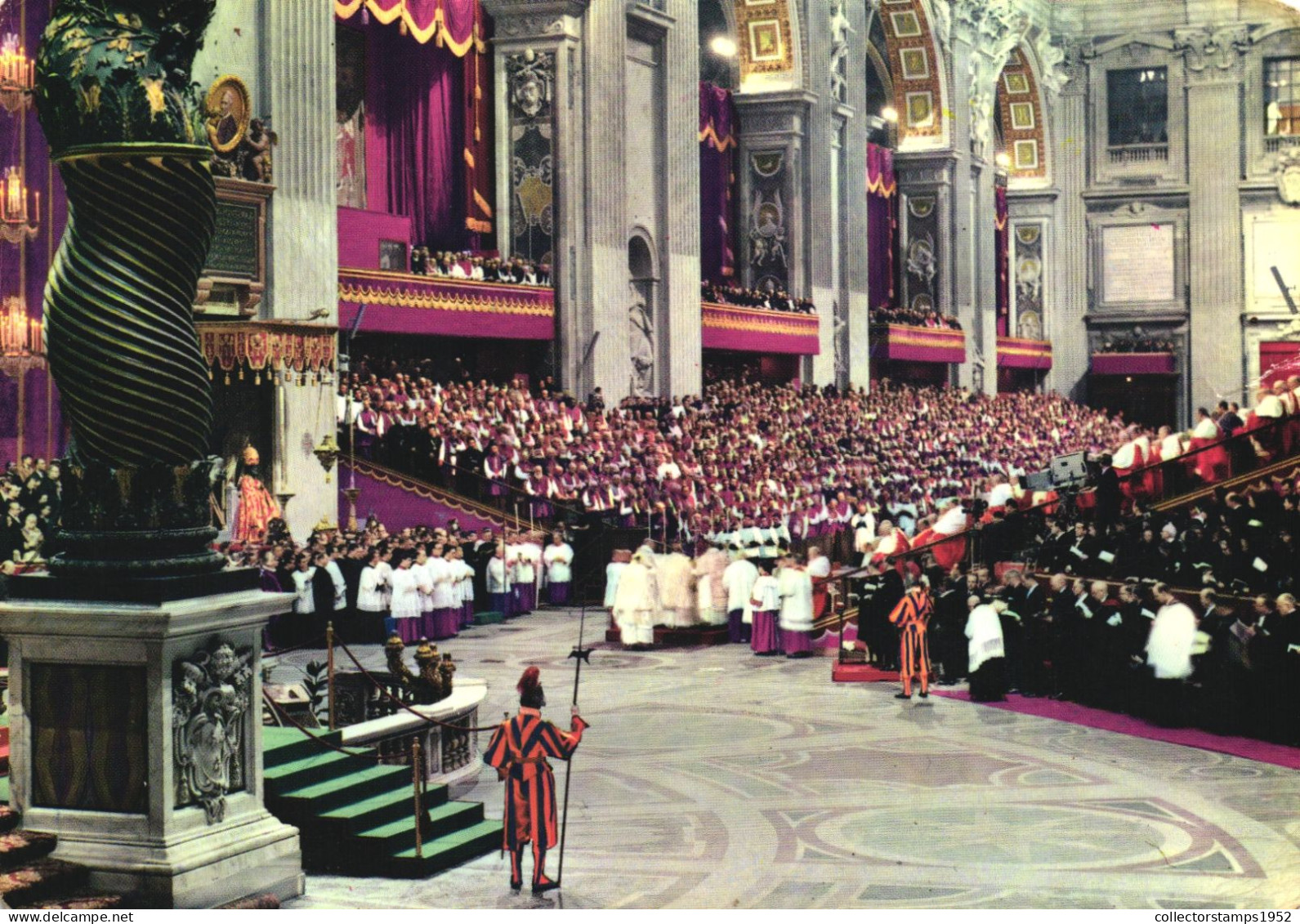 ARCHITECTURE, SECOND VATICAN COUNCIL, ECUMENICAL COUNCIL, CATHOLIC CHURCH, GUARDS, VATICAN, POSTCARD - Vaticano