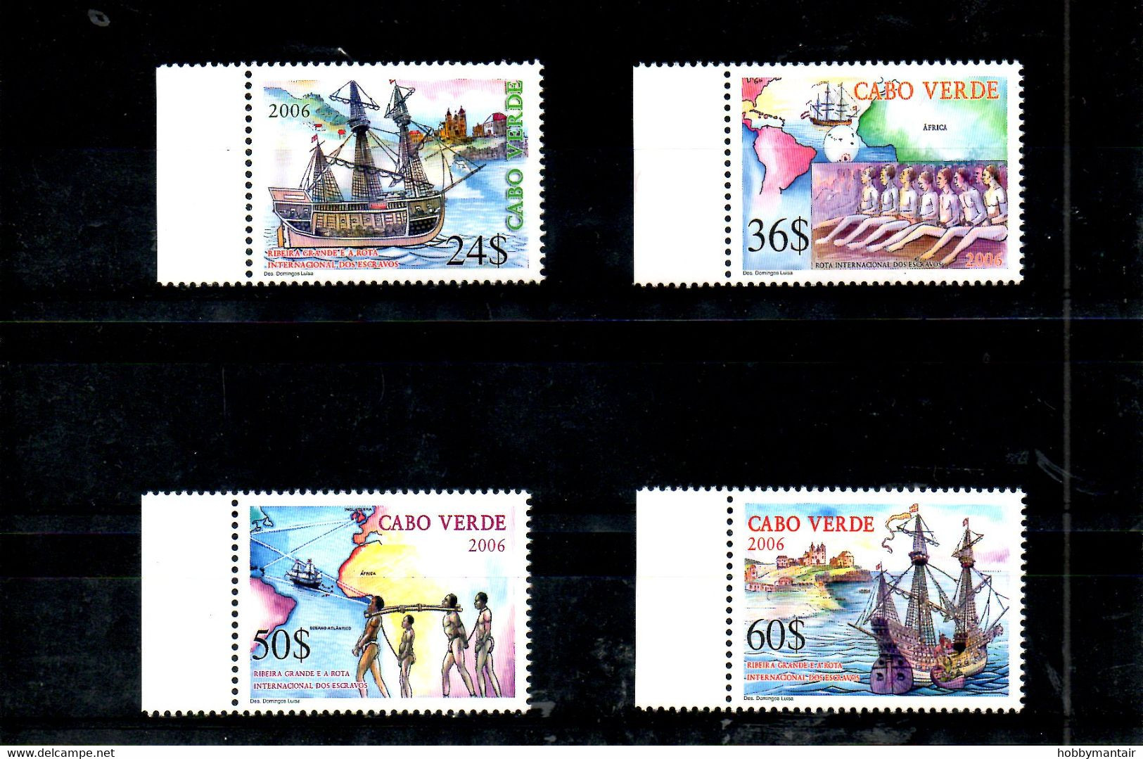 CABO VERDE, 2006 ,SHIPS, SLAVERY, 4v. MNH** - Schiffe