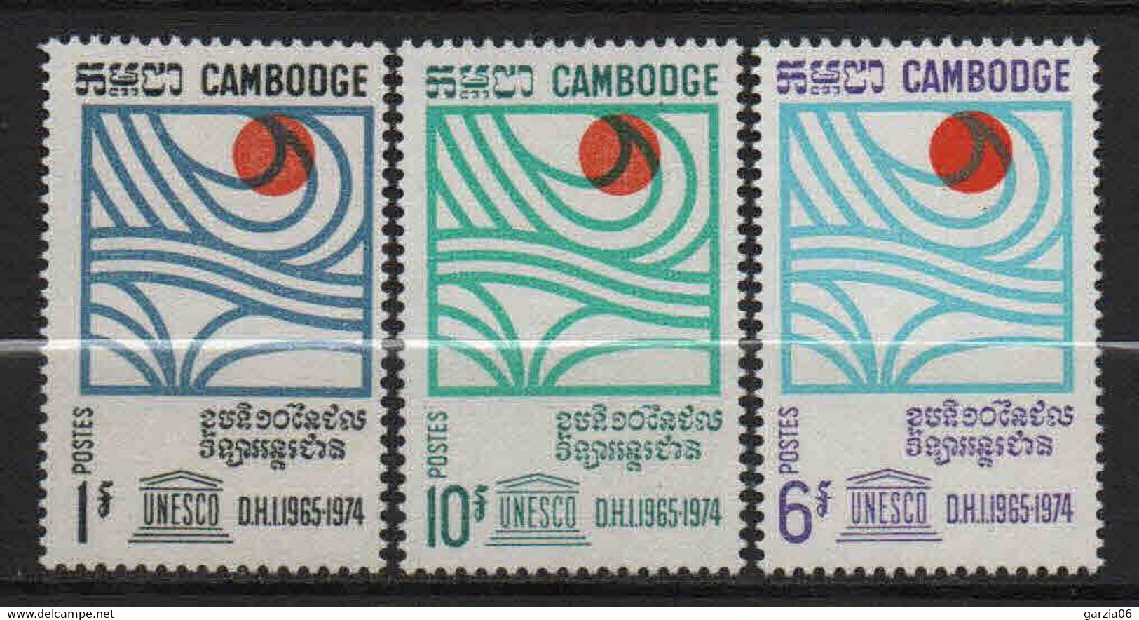 Cambodge - 1967  - Hydrologie  - N° 200 à 202    -  Neufs ** -  MNH - Kambodscha