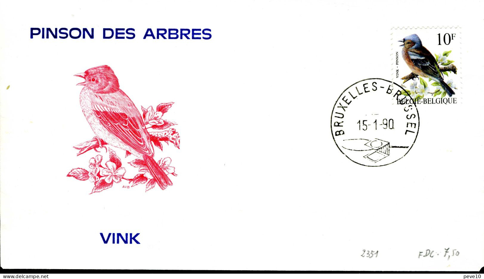 Belgique  Buzin  N° 2351  Sur Lettre Genre FDC - Briefe U. Dokumente