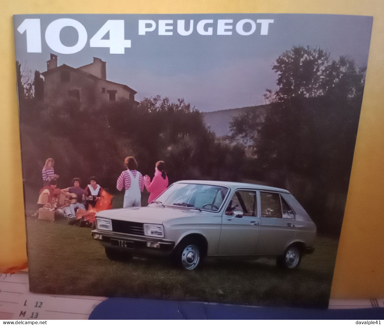 BROCHURE  VOITURE   PEUGEOT 104  BON ETAT - Voitures