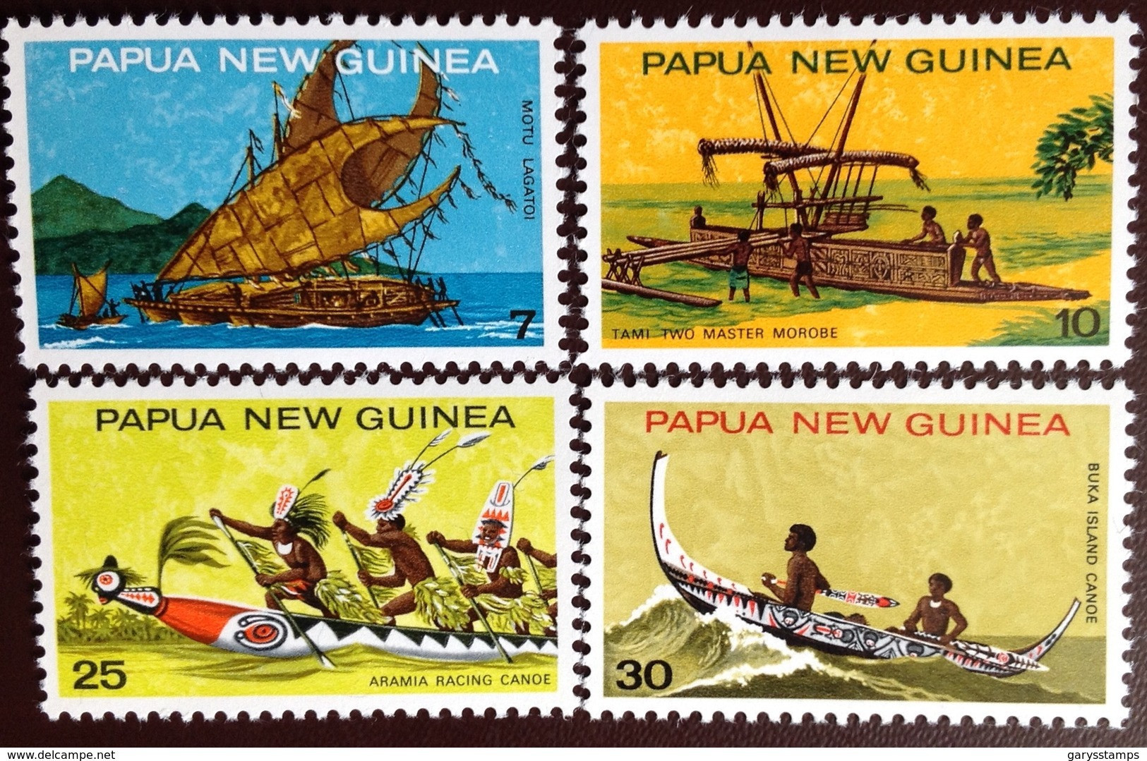 Papua New Guinea 1975 Native Canoes MNH - Papua New Guinea