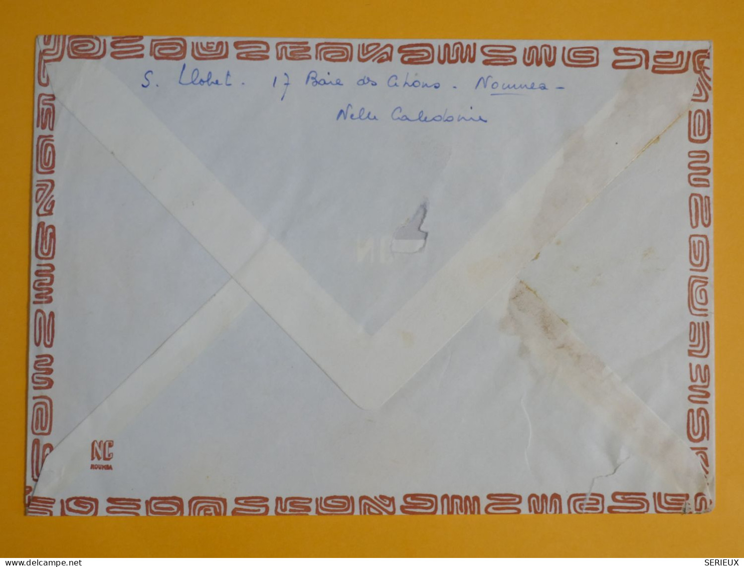 DM6 NOUVELLE CALEDONIE  BELLE   LETTRE    1972 A ARPAJON  FRANCE + CAGOU + AFF.   INTERESSANT+ + - Cartas & Documentos