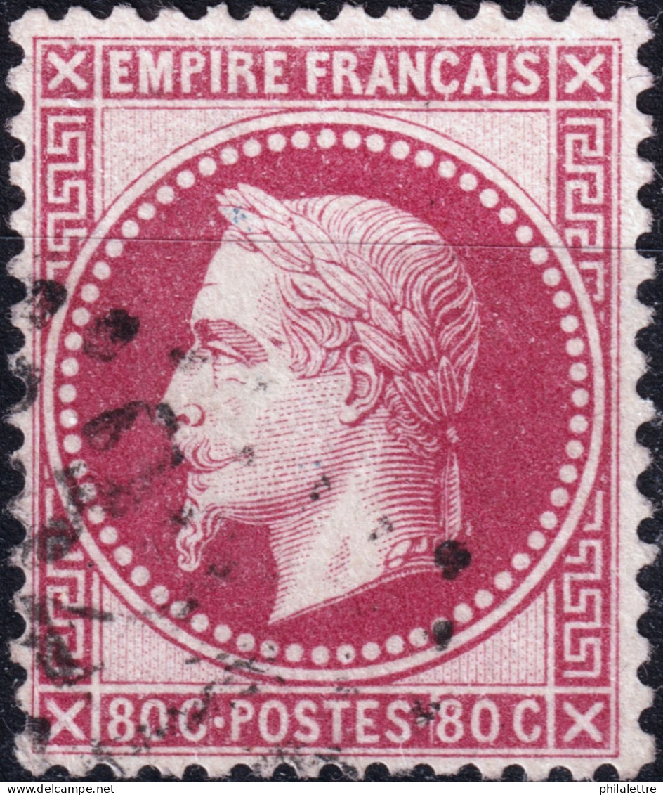 FRANCE - 1867 Yv.32 80c Rose Empire Lauré Oblitéré - TB - 1863-1870 Napoleon III With Laurels