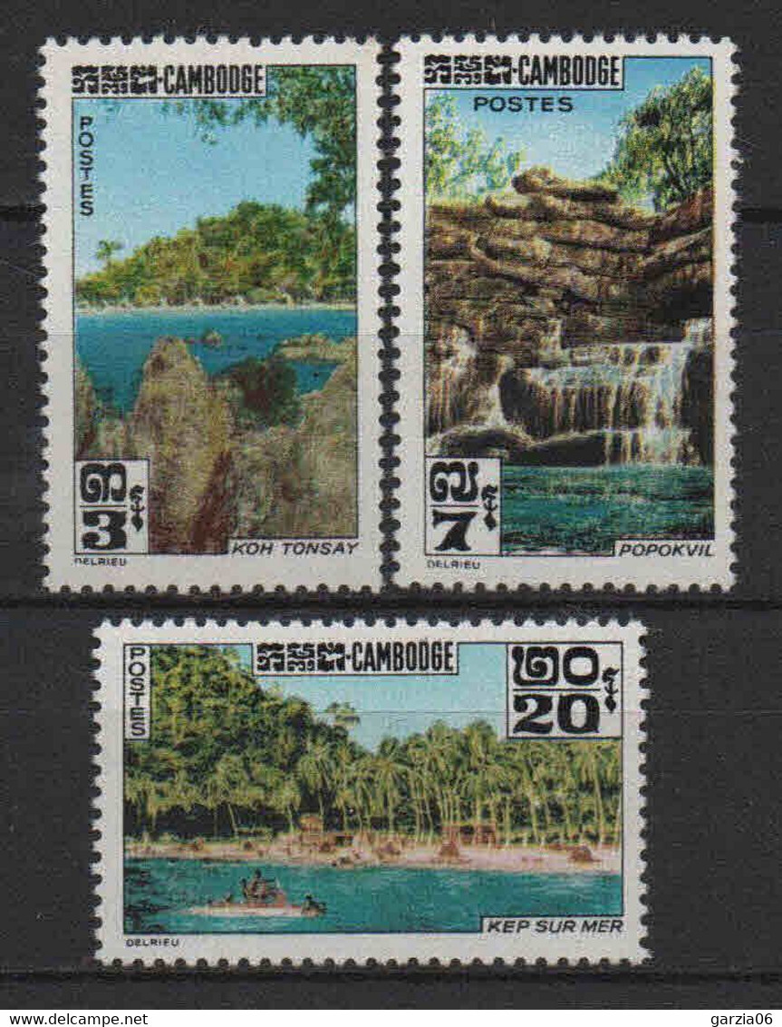 Cambodge - 1963  - Paysages   - N° 136 à 138  -  Neufs ** -  MNH - Kambodscha