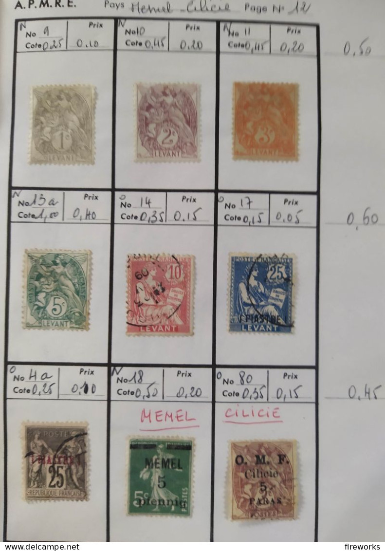 108 Timbres Colonies Françaises (Cameroun - Togo - Mauritanie - Côte d'Ivoire)