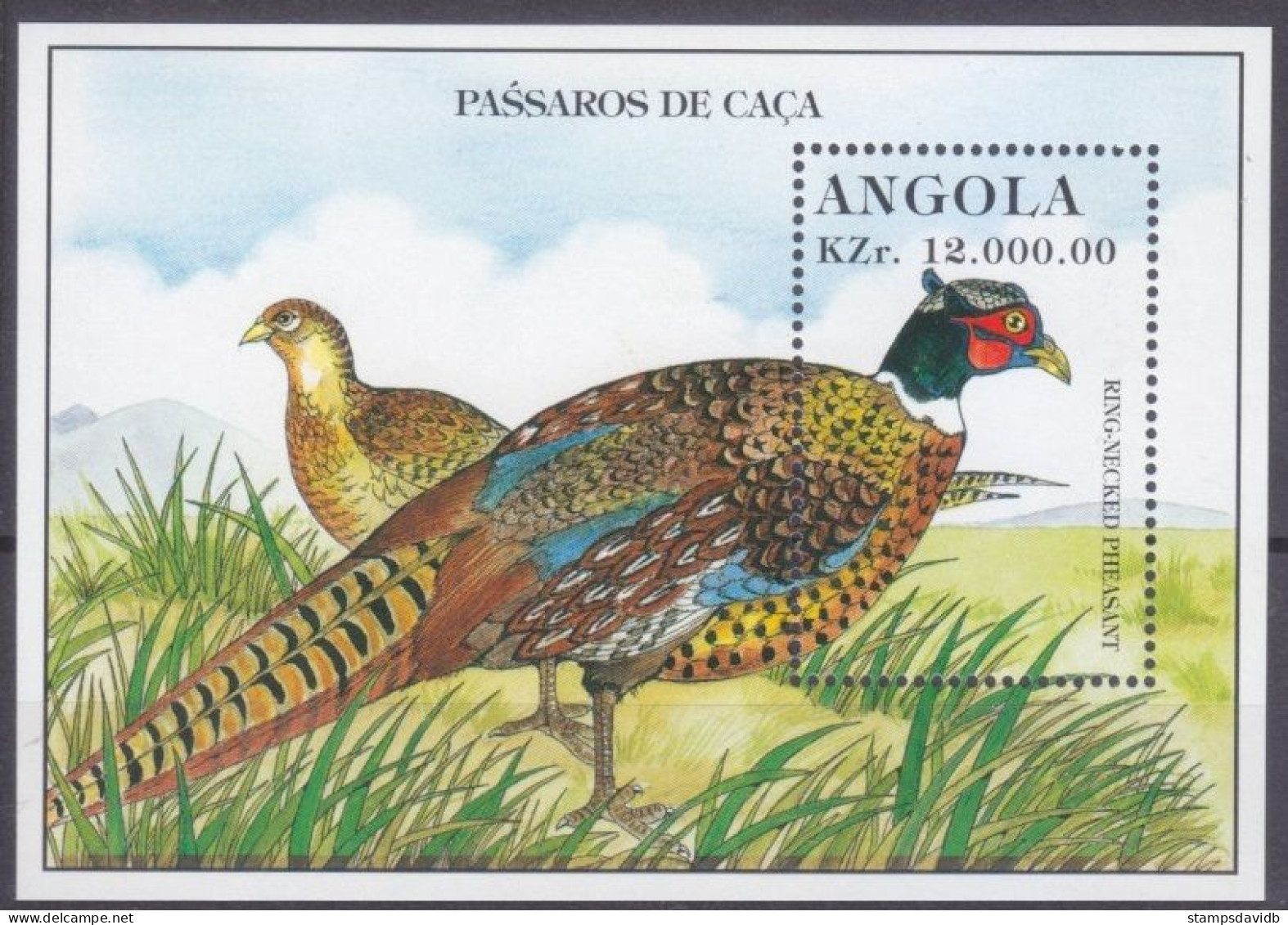 1996 Angola 1056/B25 Birds - Palmípedos Marinos