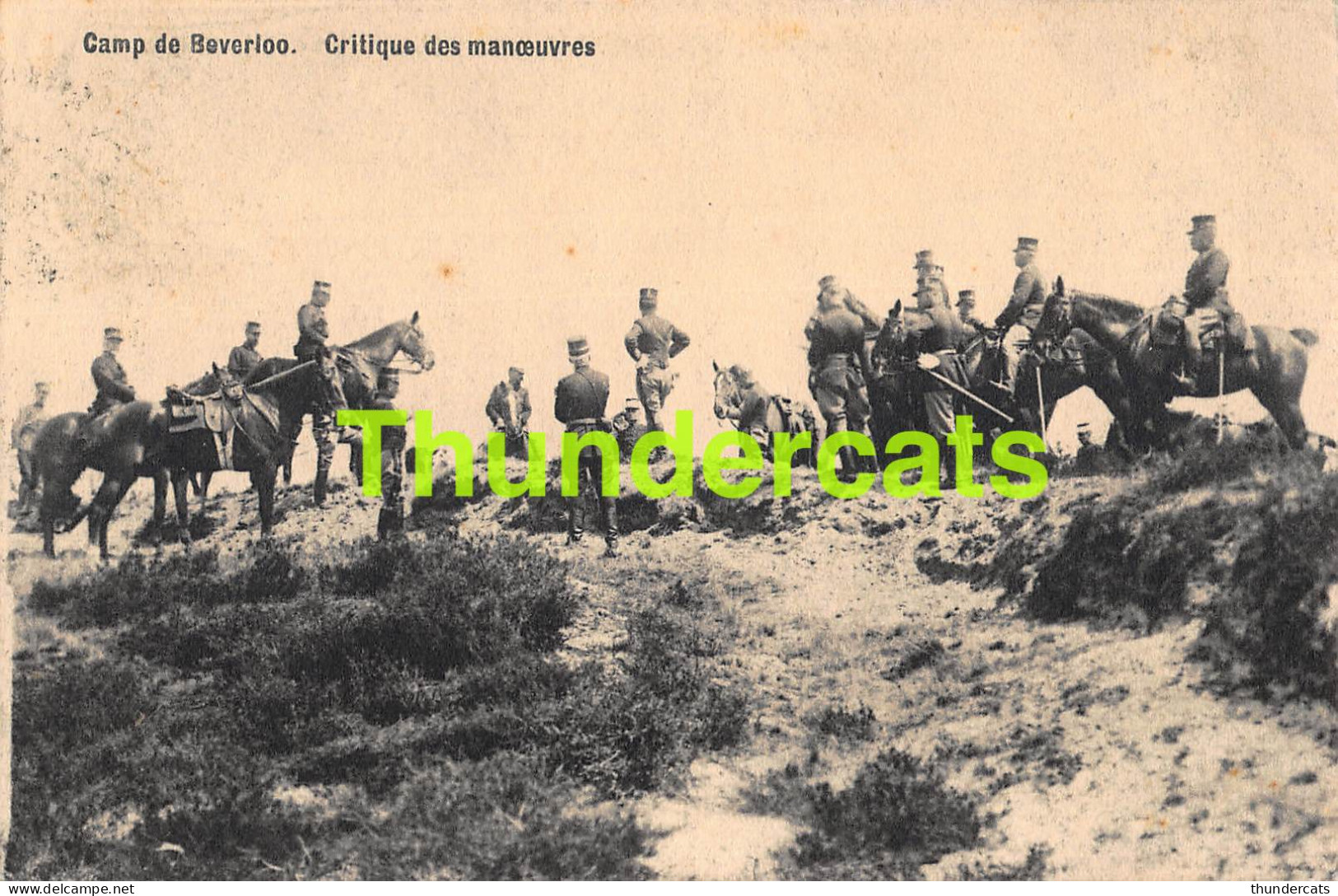 CPA CAMP DE BEVERLOO CRITIQUE DES MANOEUVRES  - Leopoldsburg (Kamp Van Beverloo)