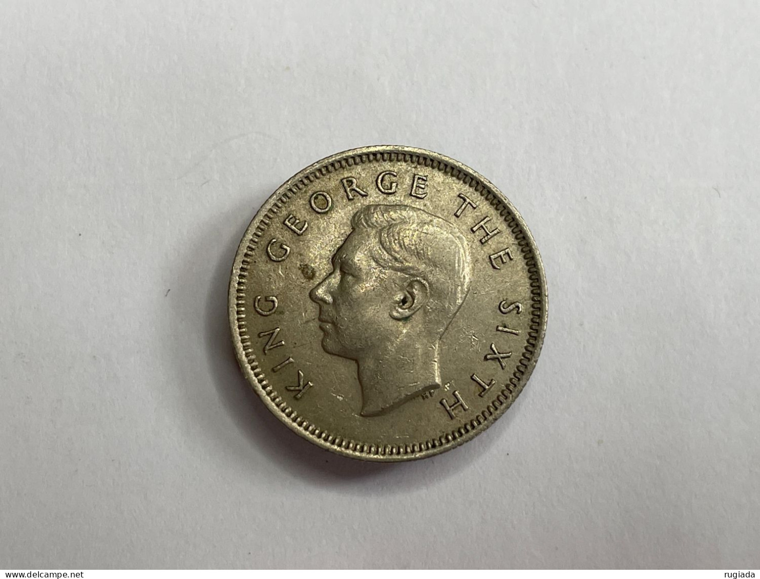1952 New Zealand 6 Pence, Copper Nickel Coin, XF Extremely Fine - Nieuw-Zeeland