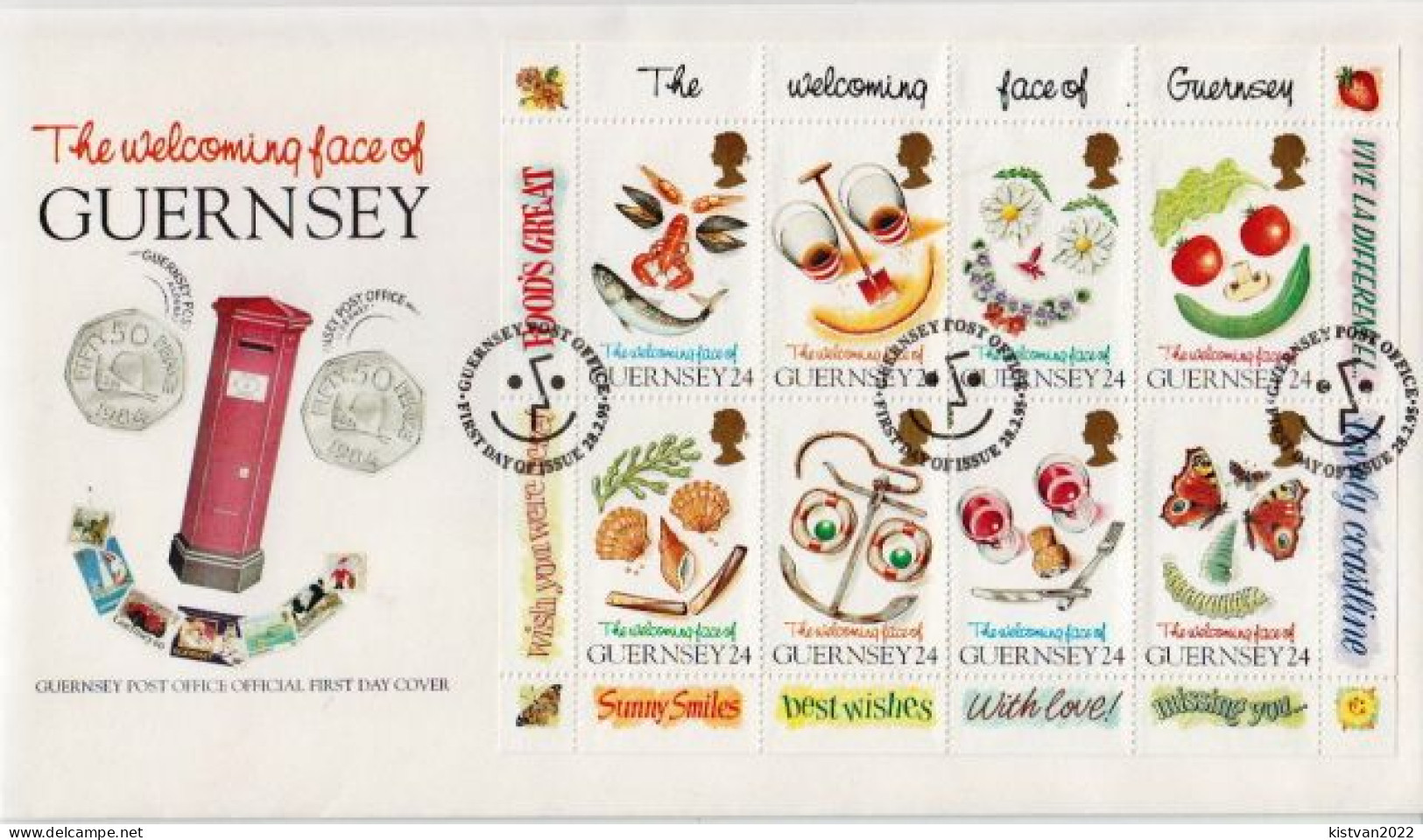 Guernsey Minisheet On FDC - Altri & Non Classificati