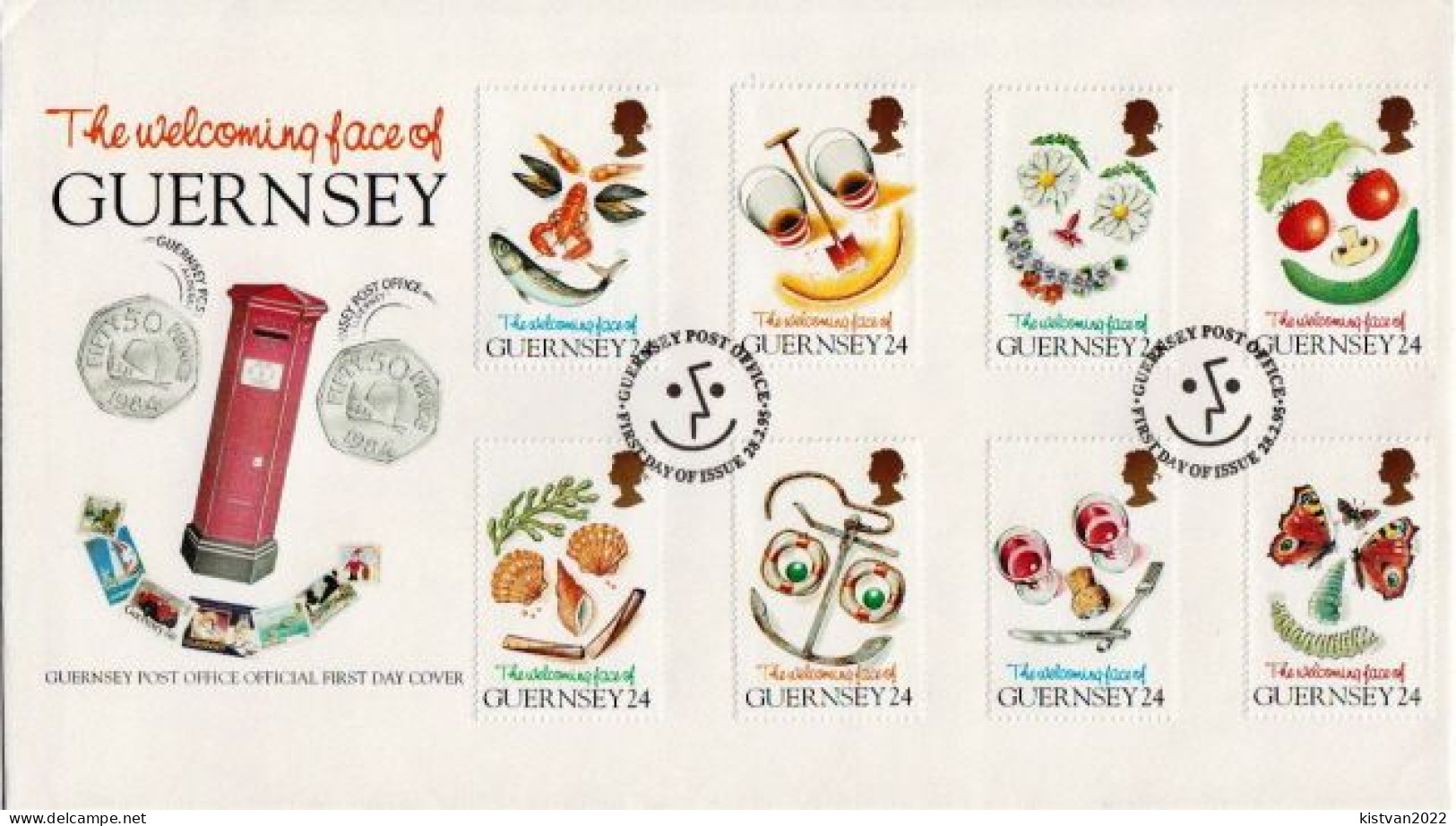 Guernsey Set On FDC - Autres & Non Classés