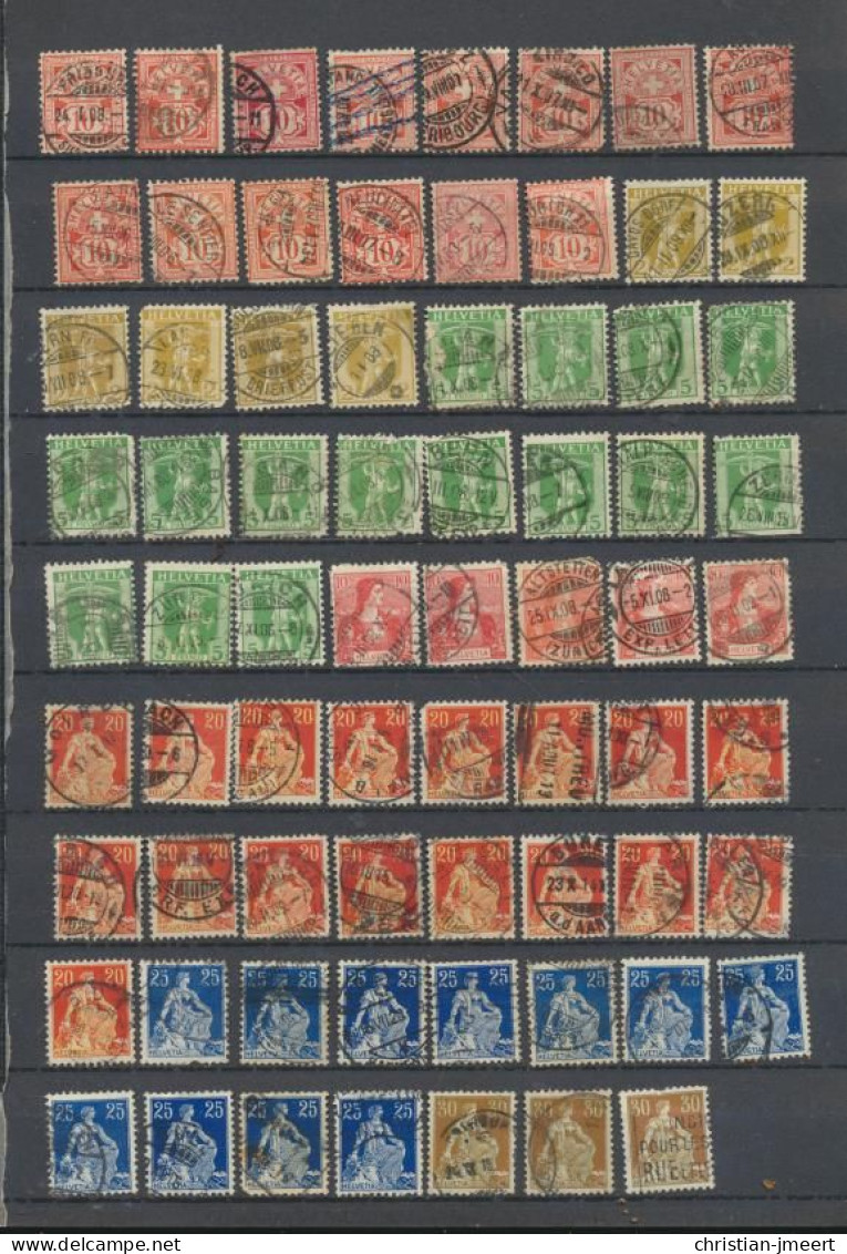 Suisse 244 Timbres Oblitérés - Collections