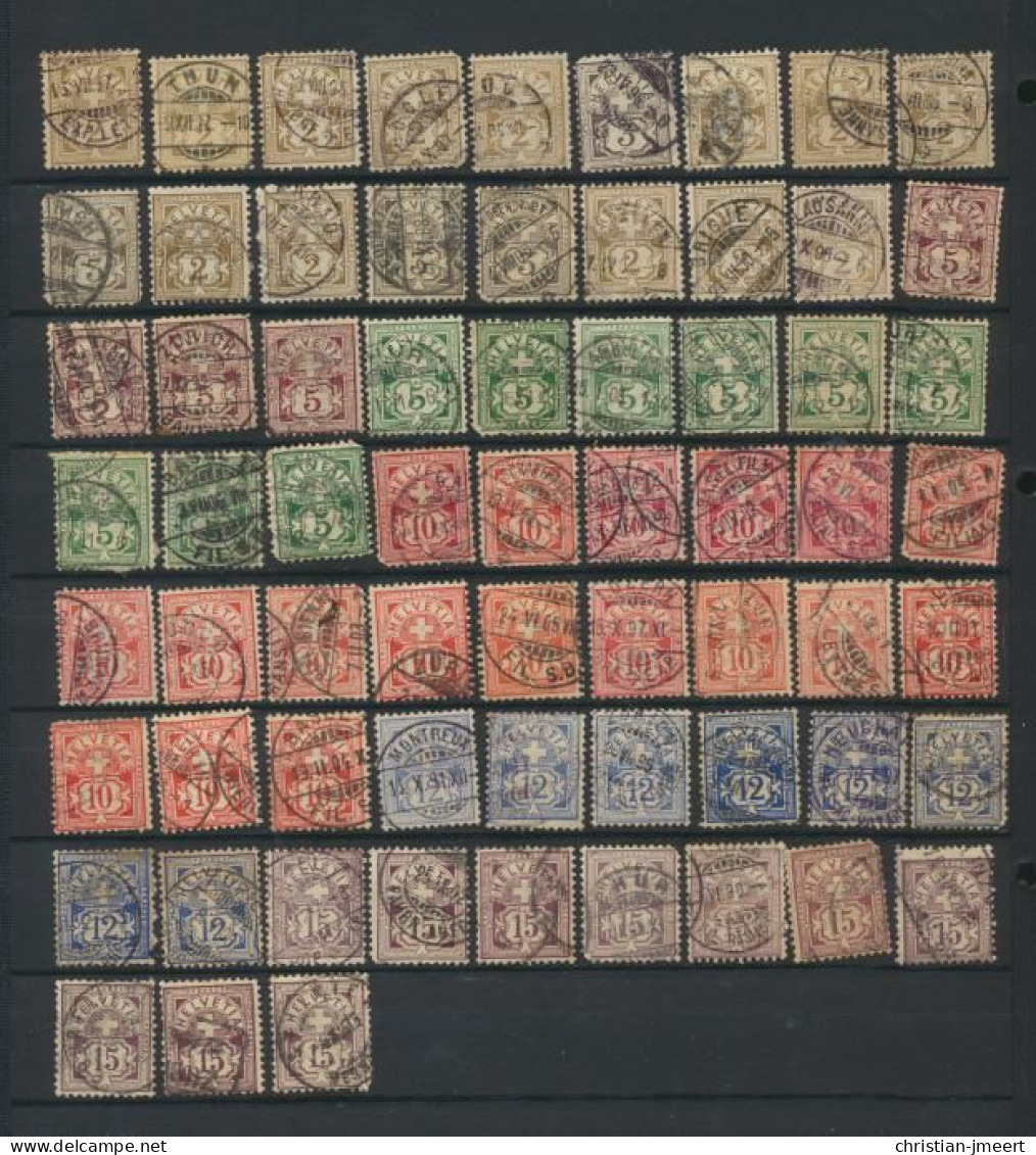 Suisse 244 Timbres Oblitérés - Verzamelingen