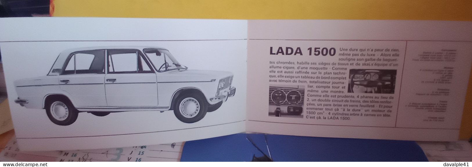 BROCHURE  VOITURES   LADA  BON ETAT - Cars