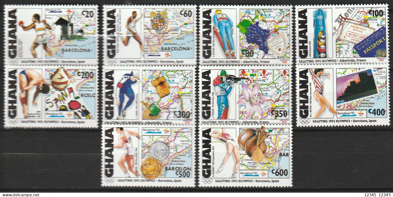 Ghana 1992 Postfris MNH, Olympic Games - Ghana (1957-...)