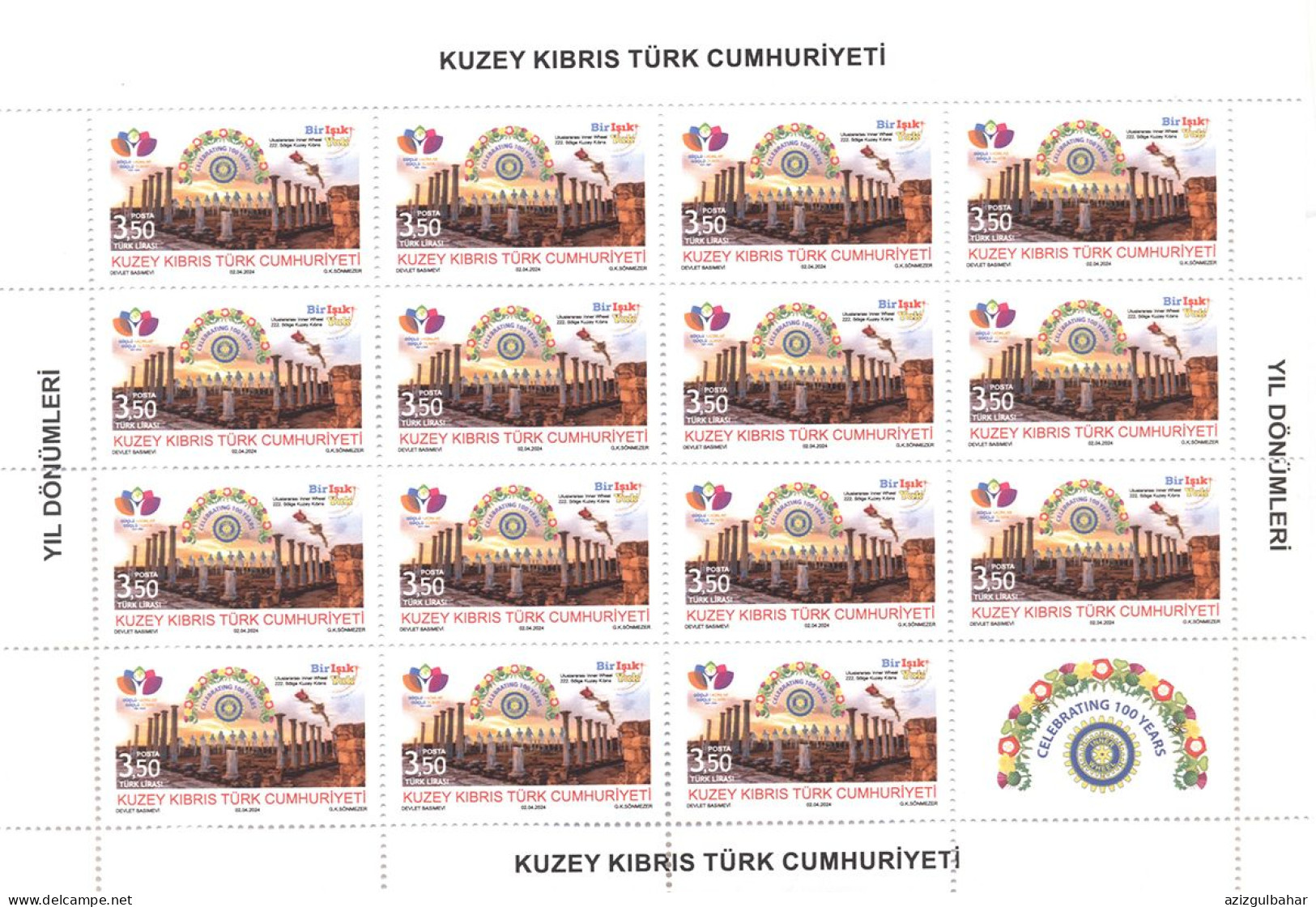 2024 - ANNIVERSARIES - INNER WHEEL AND TMK SCHOOL - STAMP SHEETS - Ungebraucht