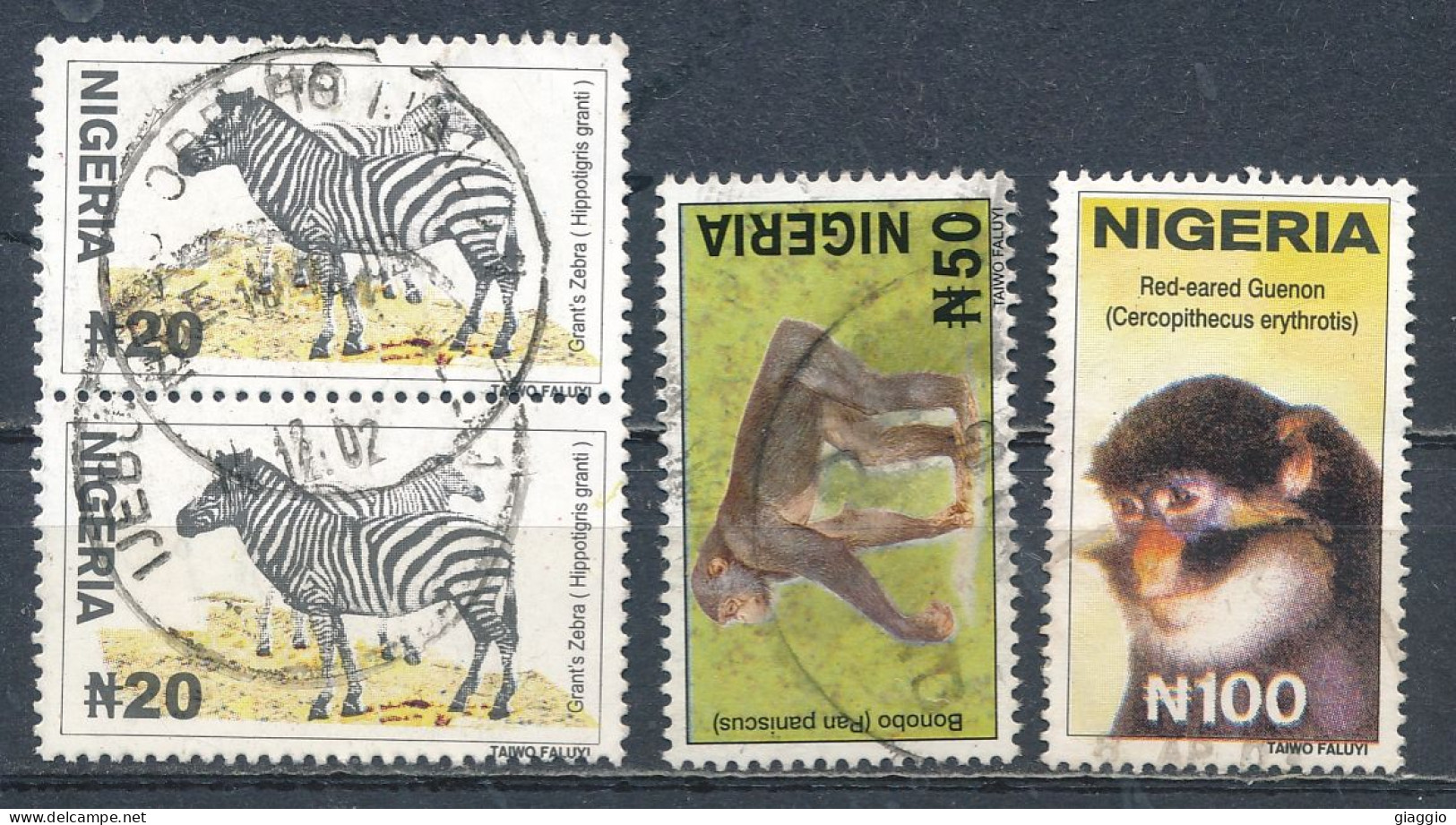 °°° NIGERIA - Y&T N°726/30/31 - 2001 °°° - Nigeria (1961-...)