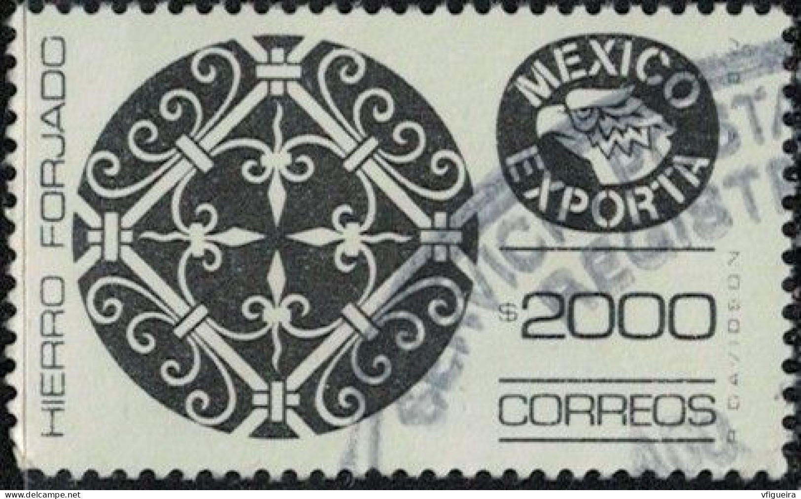 Mexique 1989 Oblitéré Used Exportation Hierro Forjado Fer Forgé SU - Messico