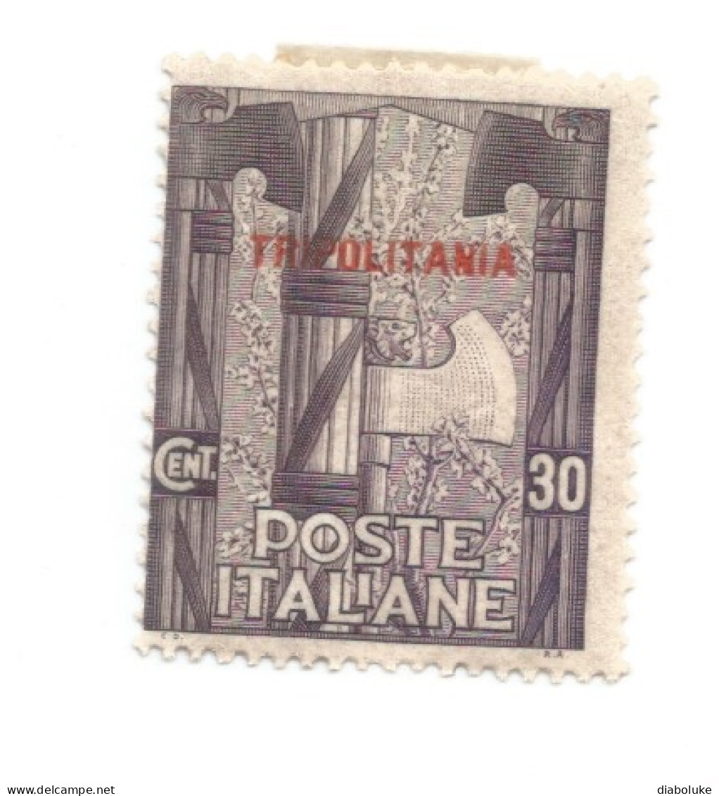 (COLONIE E POSSEDIMENTI) 1923, MARCIA SU ROMA, 30c - Francobollo Nuovo (CAT. SASSONE N. 6) - Tripolitania