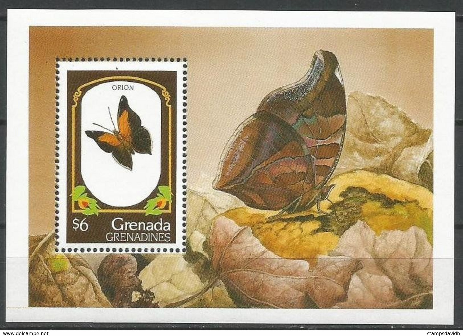 1993	Grenada Grenadines	1691/B268	Butterflies	5,50 € - Papillons