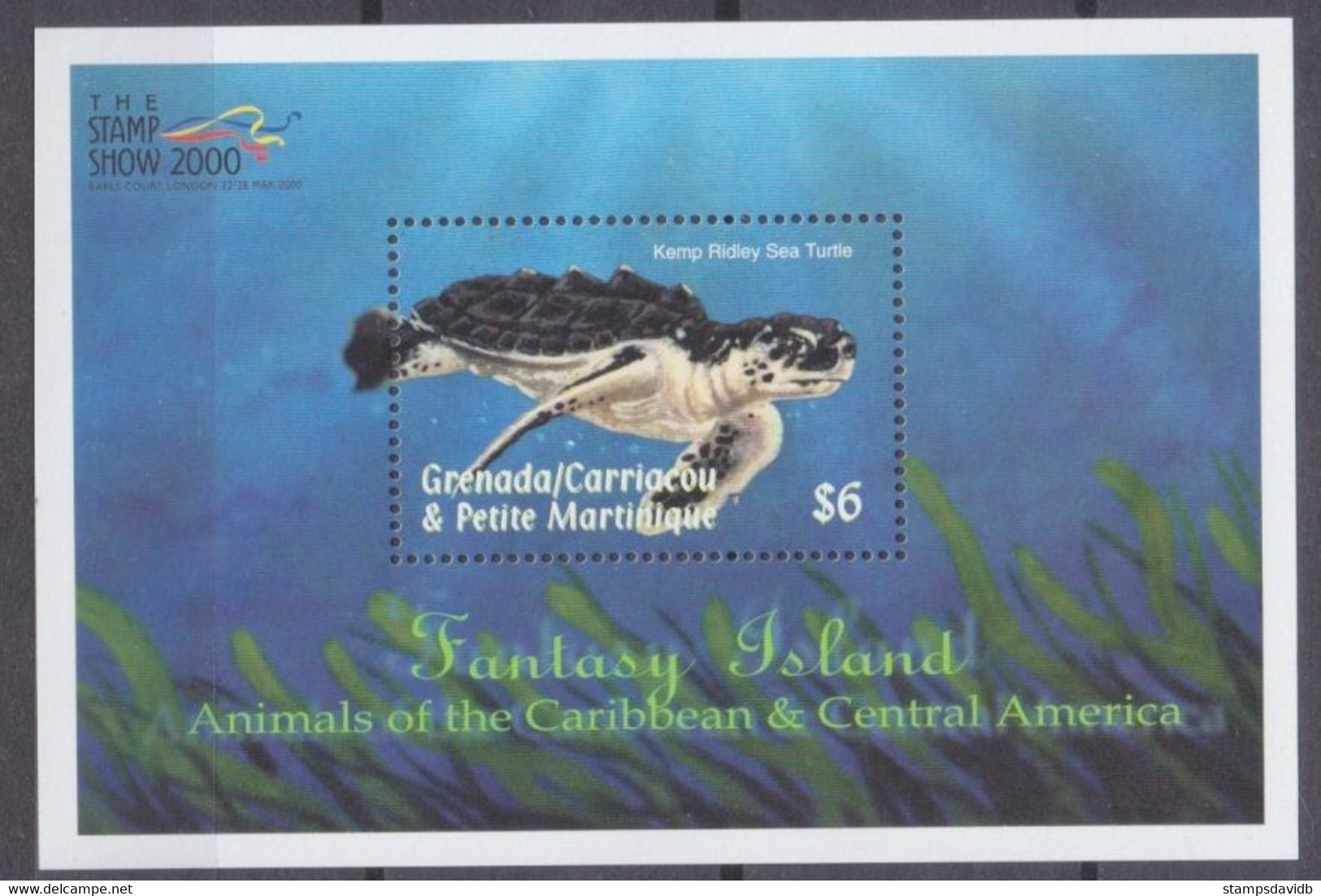 2000	Grenada Grenadines	3358/B493	Marine Fauna - Turtles	7,00 € - Schildpadden