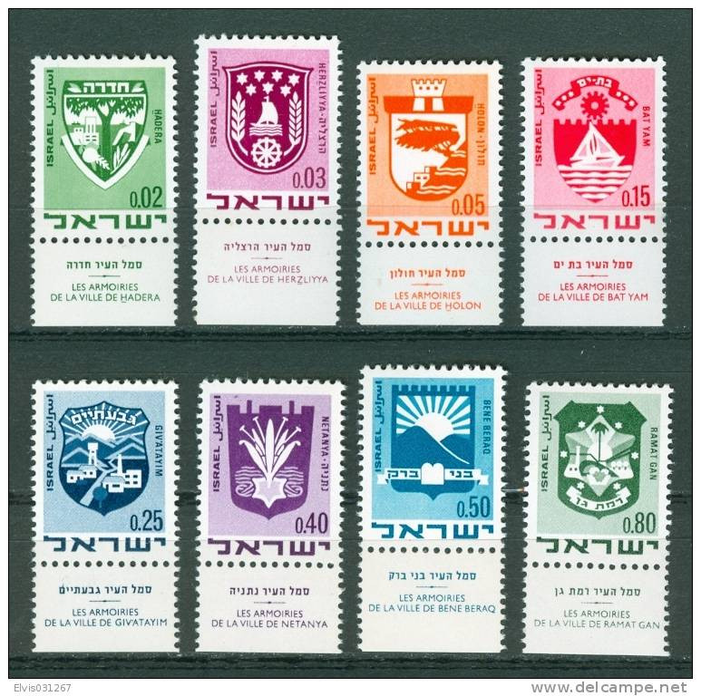 Israel - 1969, Michel/Philex No. : 441-448,  - MNH - *** - Full Tab - Nuevos (con Tab)