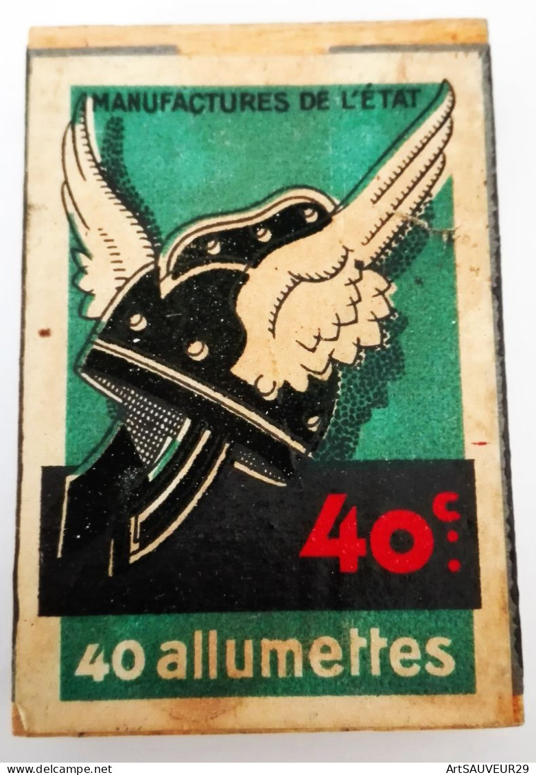 Boites D'allumettes Vide 5,5cm X4cm MANUFACTURES DE L'ETAT 40 ALLUMETTES - Matchboxes