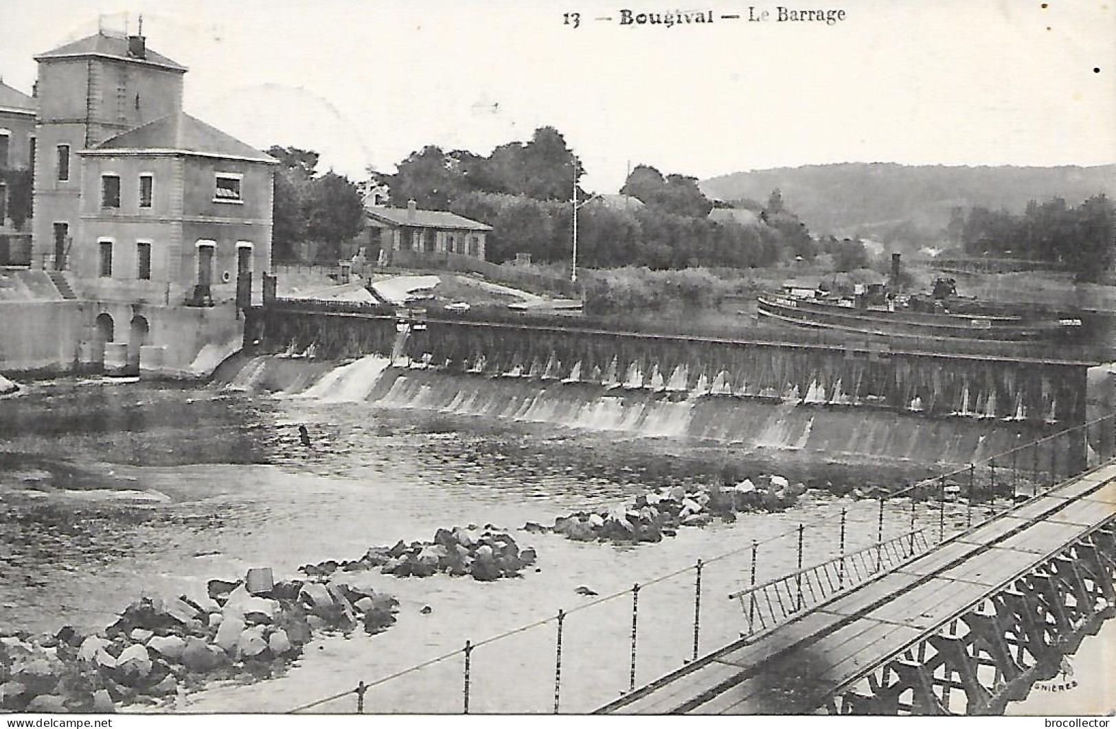 BOUGIVAL ( 78) - Le Barrage - Péniches