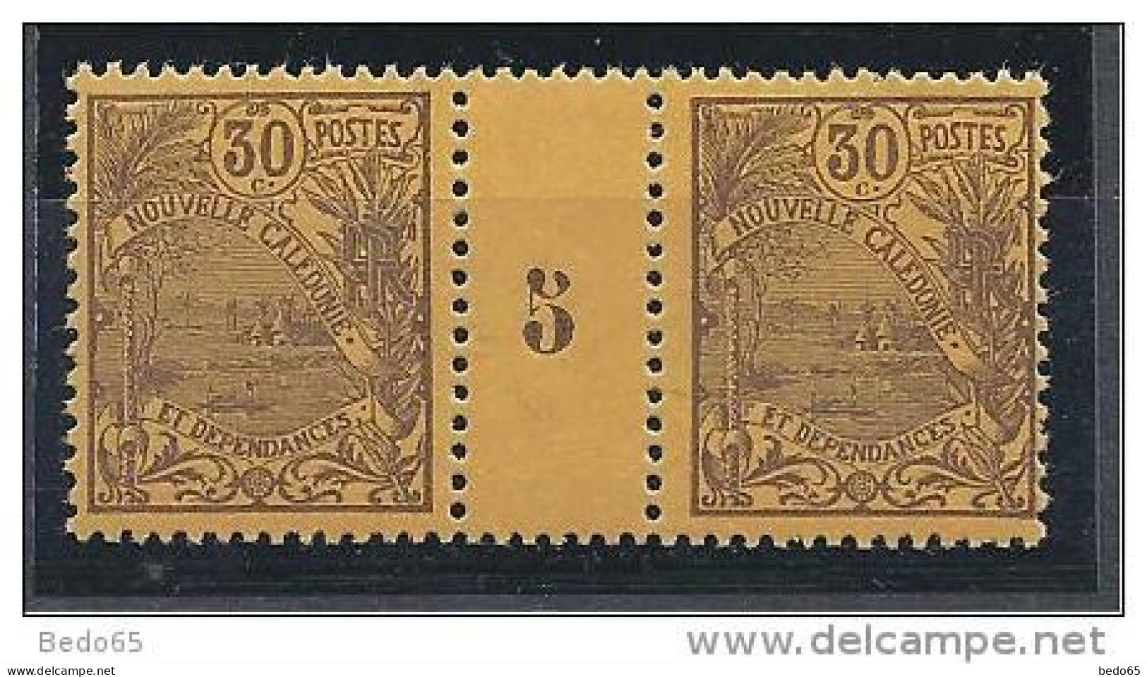 NOV-CALEDONIE N° 91 MLLESIME 5 NEUF** LUXE - Unused Stamps
