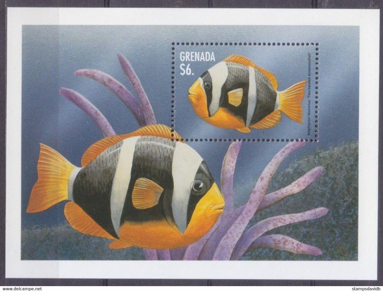 1998	Grenada	3642/B482	Marine Fauna	7,50 € - Marine Life