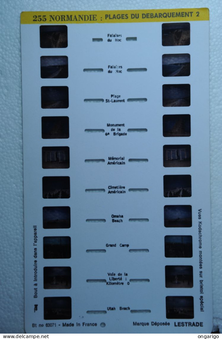 LESTRADE :    255  NORMANDIE  :  PLAGES DU DÉBARQUEMENT 2 - Visionneuses Stéréoscopiques