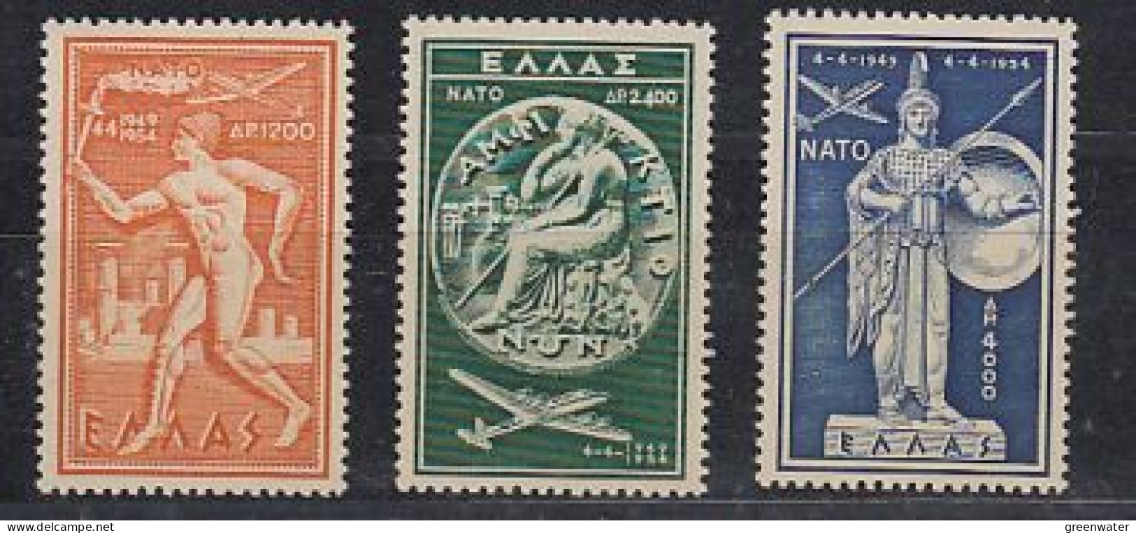 Portugal 1954 Nato / Otan 3v  ** Mnh (original Gum !!) (59219A) - NATO