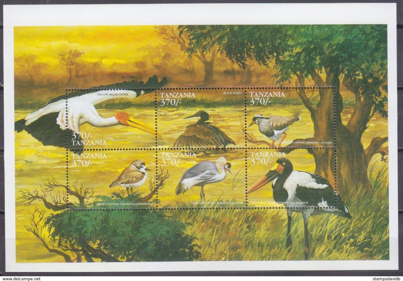 1999	Tanzania	3354-59KL	Birds Of The World	8,50 € - Palmípedos Marinos