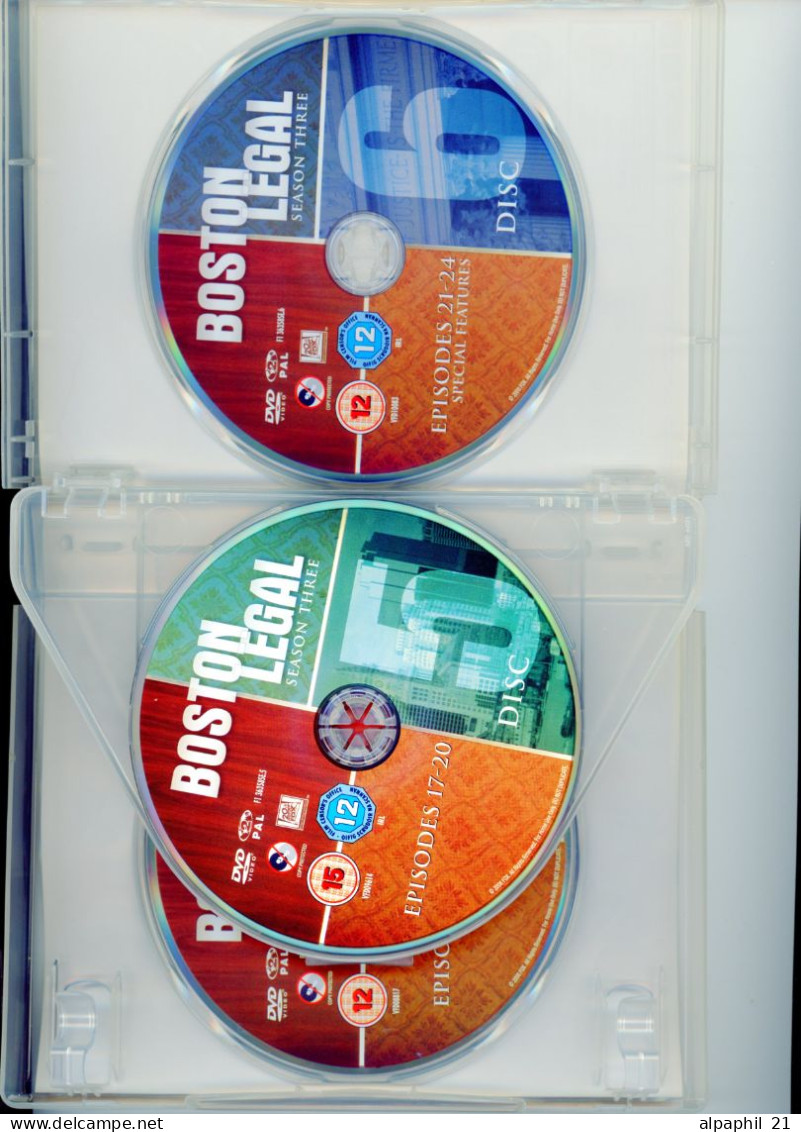 Boston Legal, Season Three - 6 DVD - Policiers