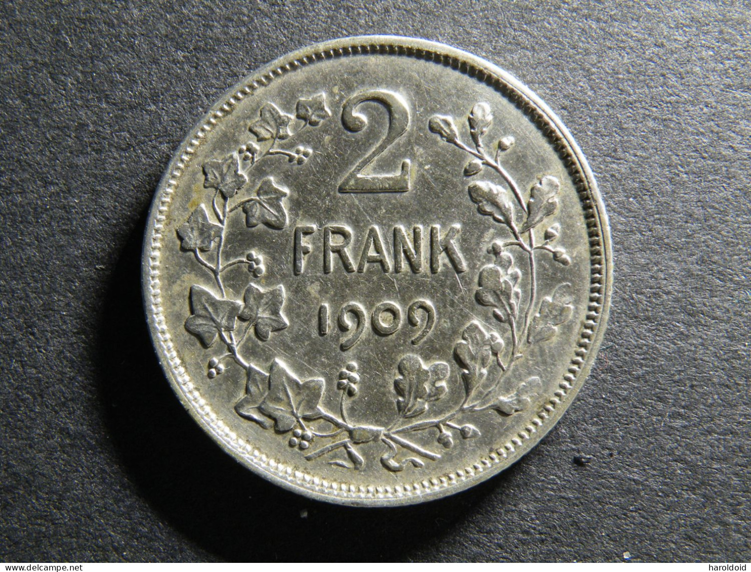 BELGIQUE - 2 F LEOPOLD II - 1909 - TB+ - 2 Francs