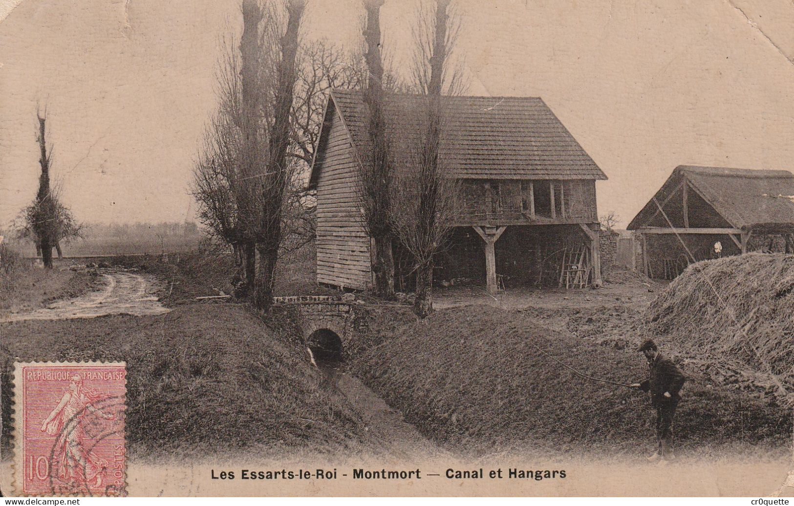 # 78690 LES ESSARTS LE ROI / CANAL Et HANGARS Vers 1910 - Les Essarts Le Roi