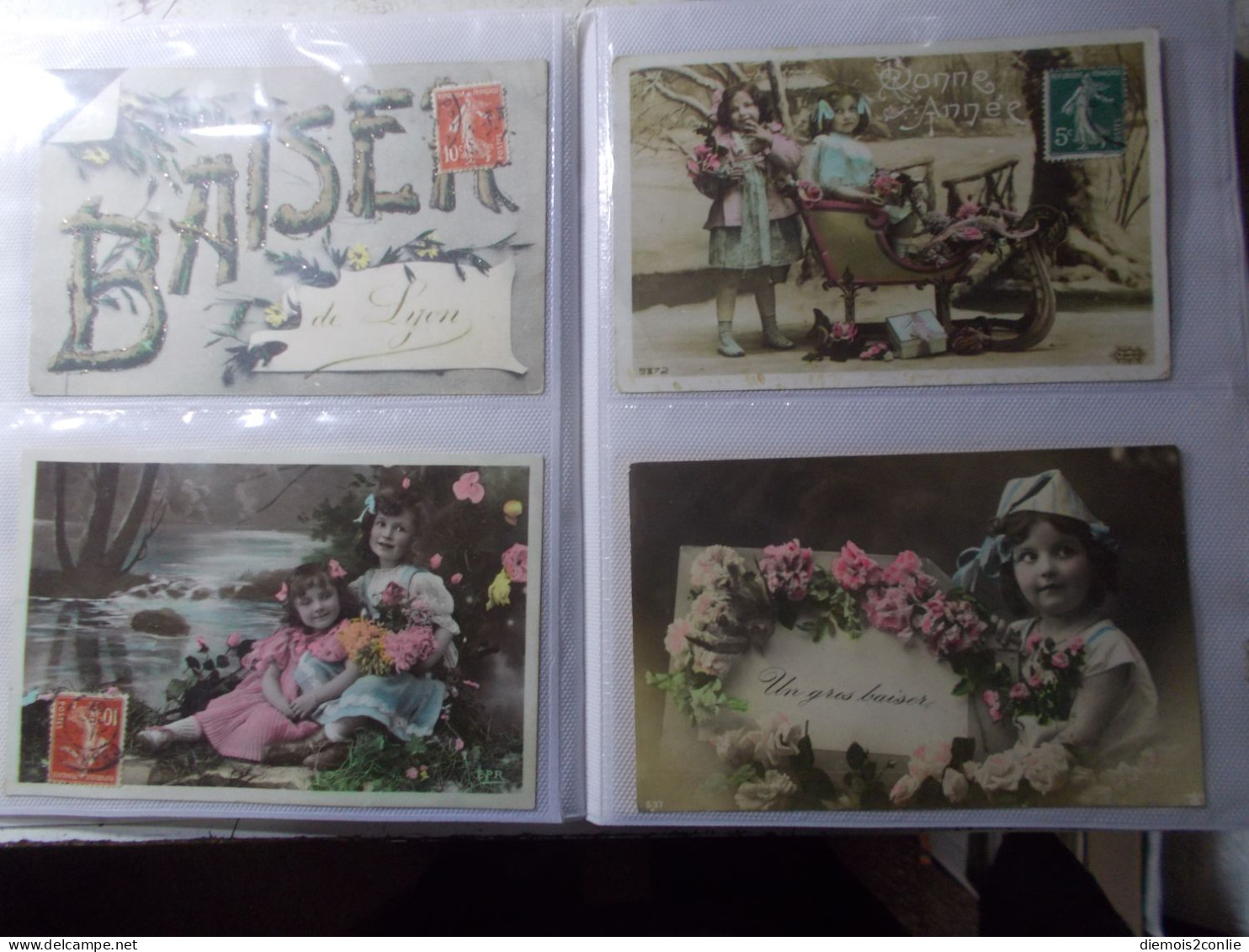 Album Lot 64 CPA Cartes Postales Fantaisies Diverses - FRANCE Envoi Gratuit - (Album 1) - Sammlungen & Sammellose