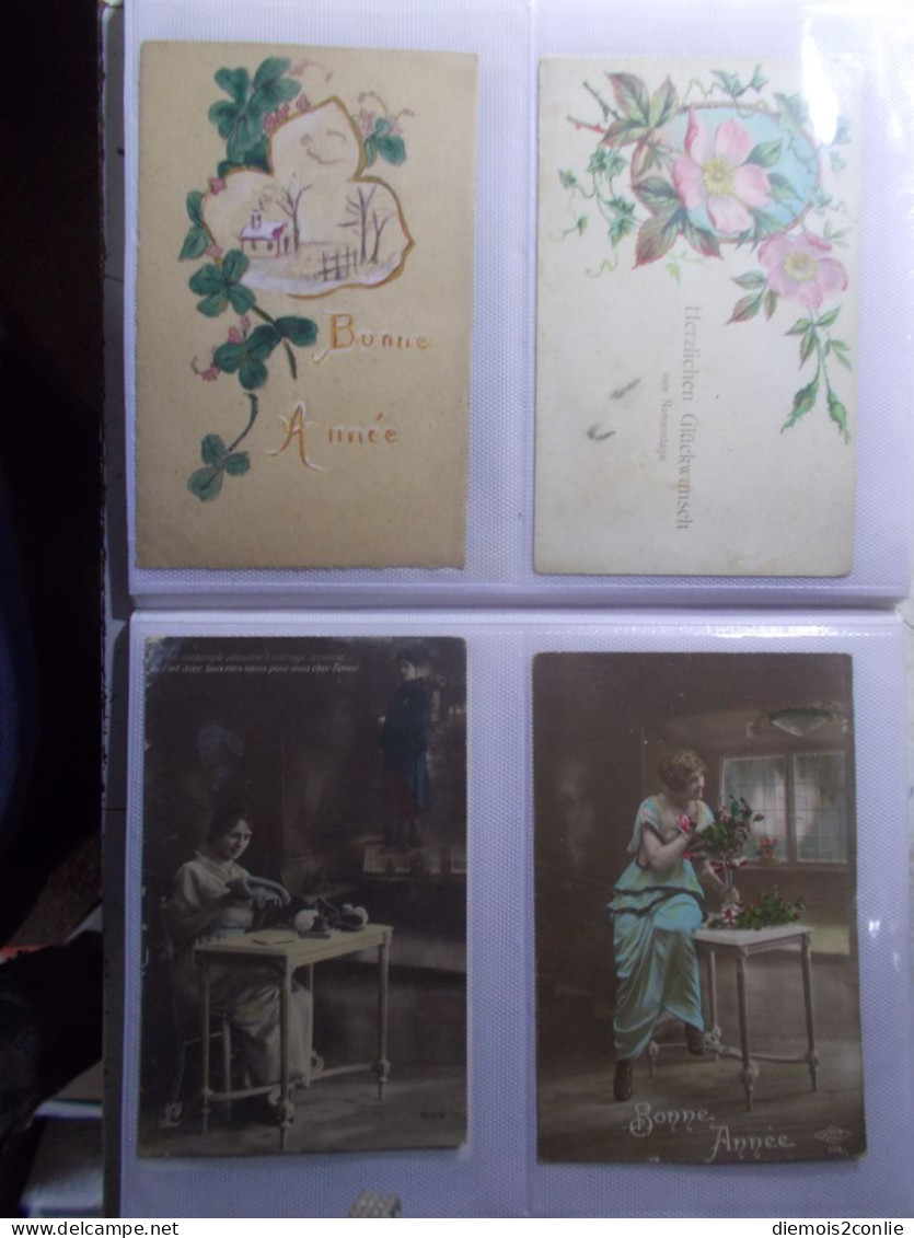 Album Lot 64 CPA Cartes Postales Fantaisies diverses - FRANCE envoi gratuit - (Album 1)