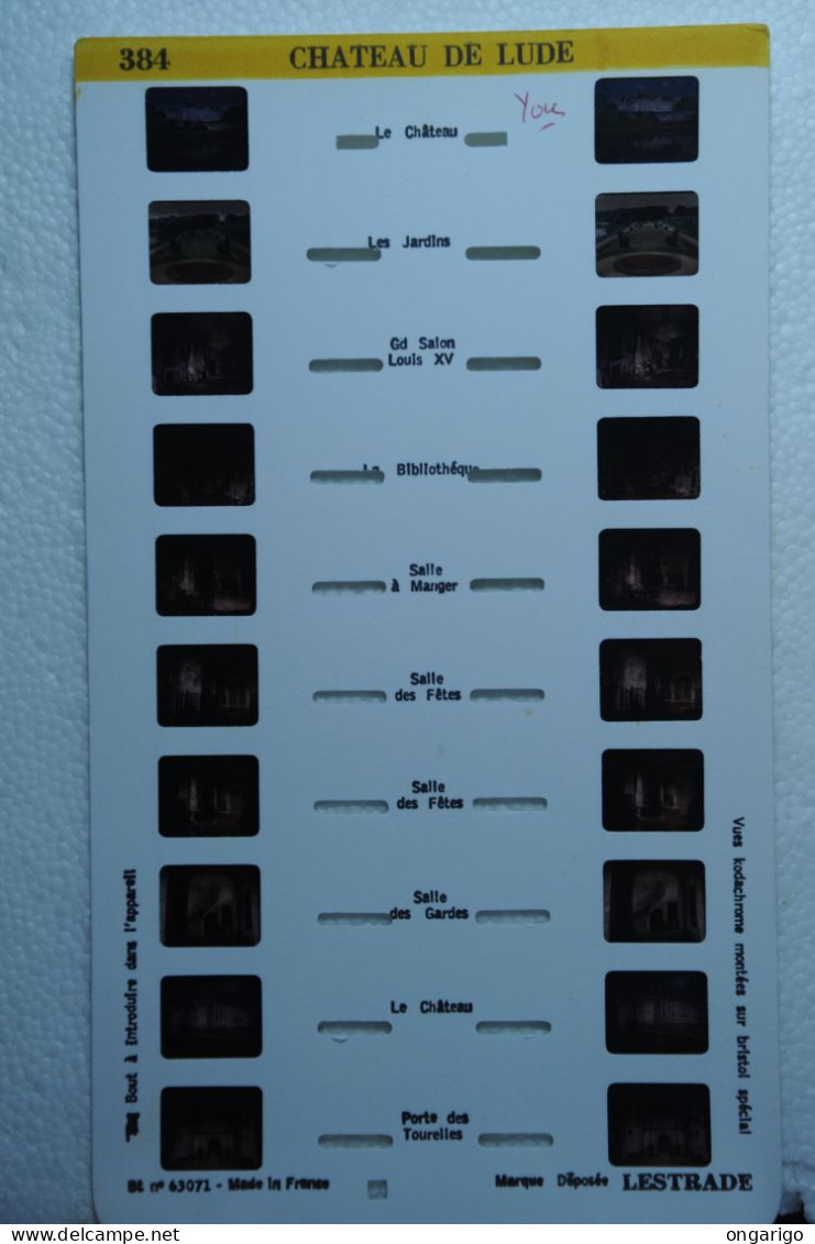 LESTRADE :    384    CHATEAU DE LUDE - Stereoscopes - Side-by-side Viewers