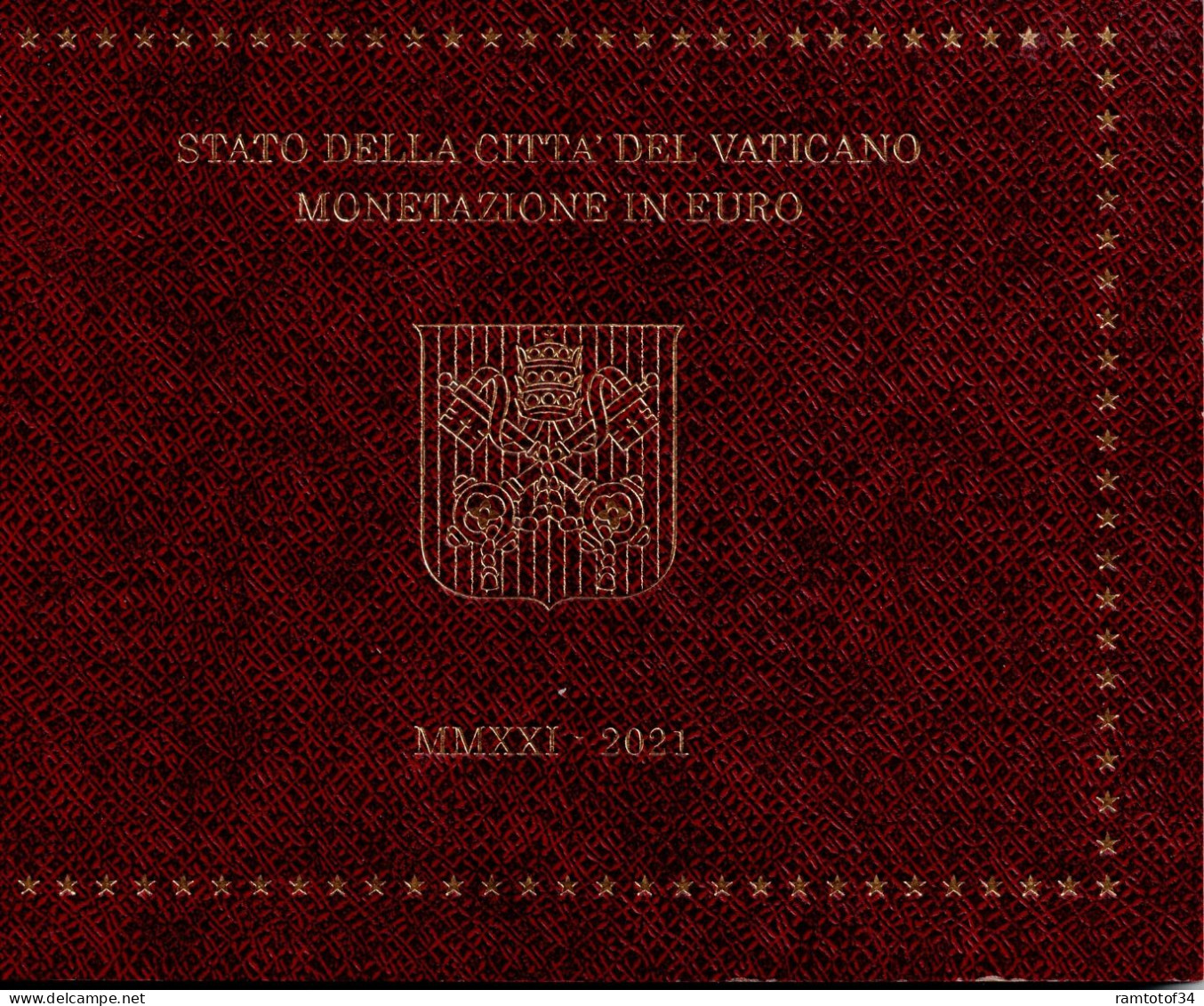 2021 VATICAN - Coffret BU (8 Pièces) Série Monnaies - Armoiries Du Pape François - Vatikan