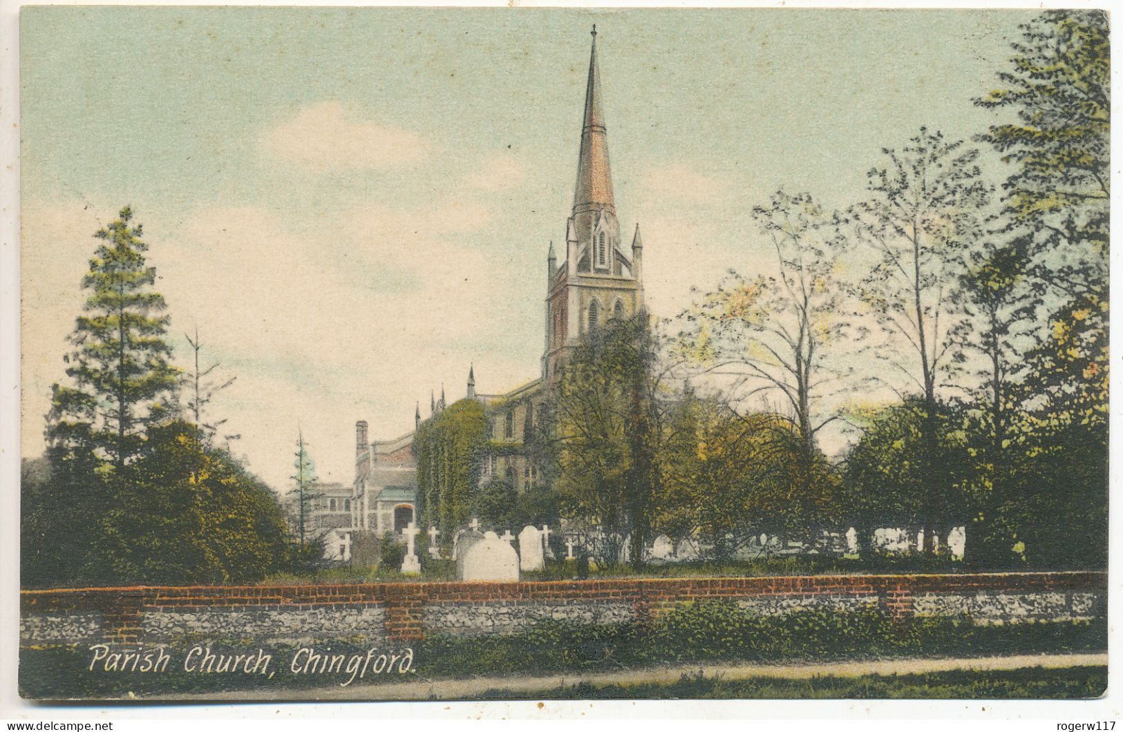 Parish Church, Chingford, 1908 Postcard - Sonstige & Ohne Zuordnung