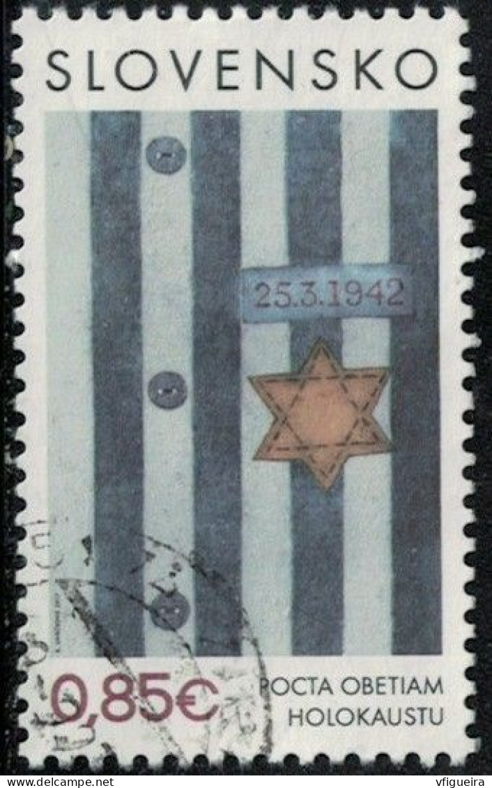 Slovaquie 2017 Oblitéré Used Hommage Aux Victimes De L'Holocauste Y&T SK 713 SU - Used Stamps