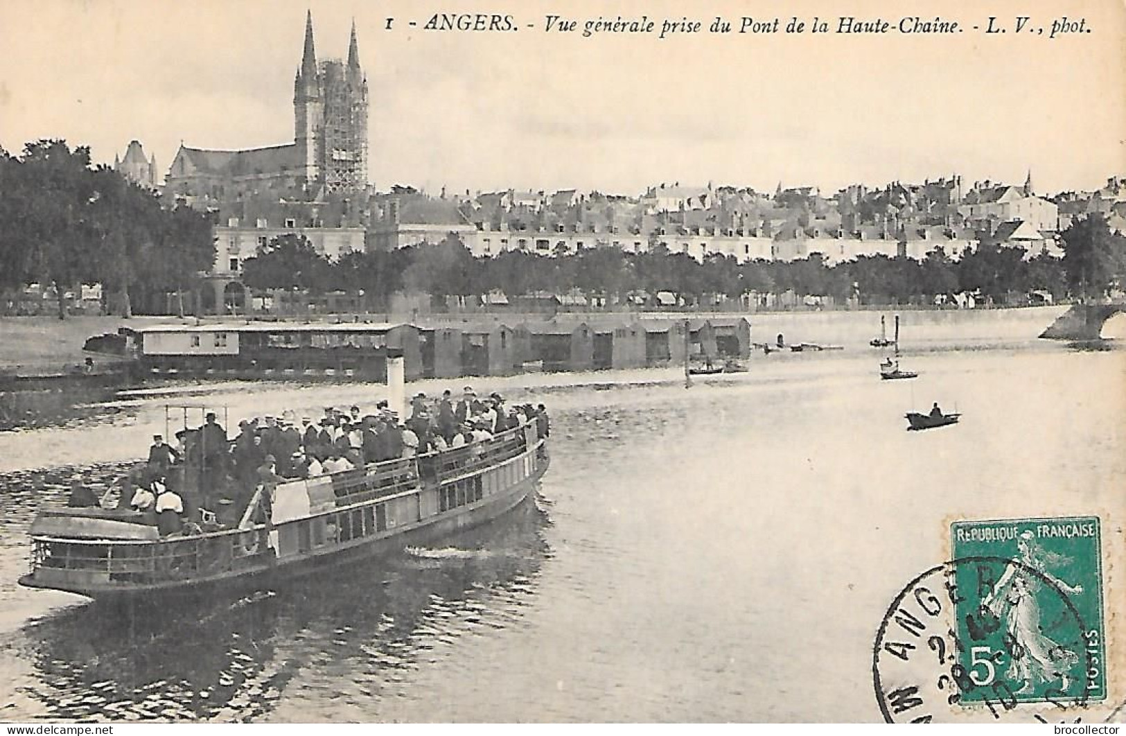 ANGERS ( 49 ) -  Vue Générale - Binnenschepen