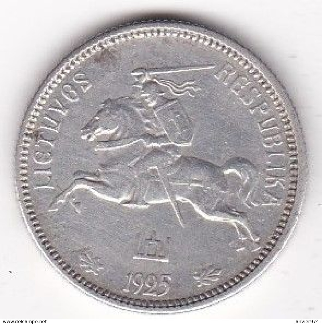 Lituanie 2 Litu 1925, En Argent, KM# 77, Superbe - Litauen