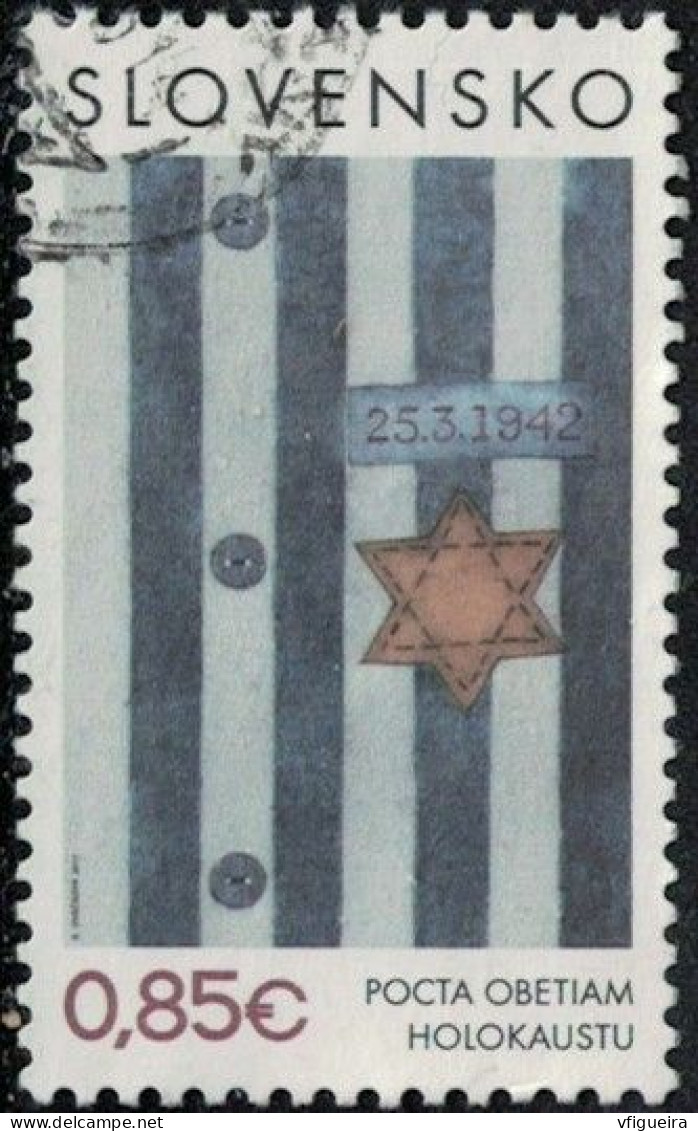 Slovaquie 2017 Oblitéré Used Hommage Aux Victimes De L'Holocauste Y&T SK 713 SU - Used Stamps