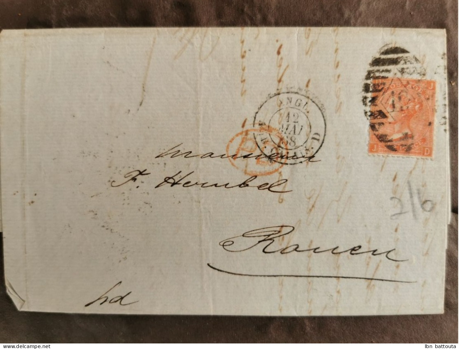 Belle Lettre De 1868 - Postmark Collection